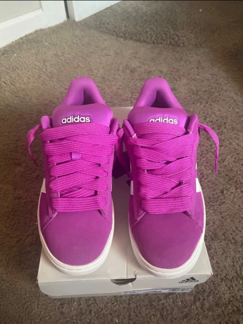 adidas Women's Bright Pink Low-Top Sneakers